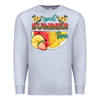 Heather Grey sweet summer time Premium Sweatshirt - HRA Design Shop
