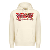 Sandshell happy valentines day paws Premium Hoodie - NancyCooperArtShop