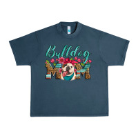 Midnight Navy english bulldog mom Urban Heavy Tee - Artiststas
