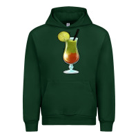 Forest Green Margarita Glass Urban Hoodie - Jasminsmagicworld