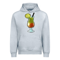 Heather Grey Margarita Glass Urban Hoodie - Jasminsmagicworld