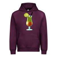 Mauve Wine Margarita Glass Urban Hoodie - Jasminsmagicworld
