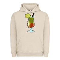 Pigment French Oak Margarita Glass Urban Hoodie - Jasminsmagicworld