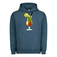 Pigment Midnight Navy Margarita Glass Urban Hoodie - Jasminsmagicworld