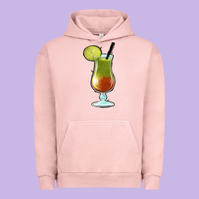 Margarita Glass Urban Hoodie Designed By Jasminsmagicworld