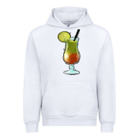 White Margarita Glass Urban Hoodie - Jasminsmagicworld