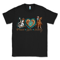 Black peace love cowboy Classic Tee - texasbilliewilder
