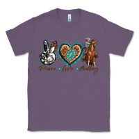Lavender peace love cowboy Classic Tee - texasbilliewilder