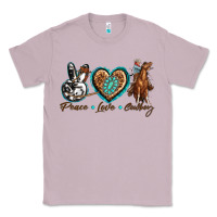 Lilac peace love cowboy Classic Tee - texasbilliewilder