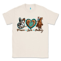 Natural peace love cowboy Classic Tee - texasbilliewilder