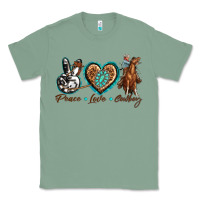 Sage peace love cowboy Classic Tee - texasbilliewilder