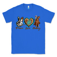 True Royal peace love cowboy Classic Tee - texasbilliewilder