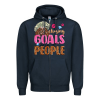 Navy chasing goals not people Zipper Hoodie - texasbilliewilder