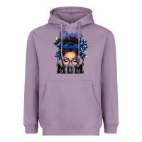 Lavender cheer mom messy bun Heavyweight Hoodie - texasbilliewilder
