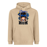 Mushroom cheer mom messy bun Heavyweight Hoodie - texasbilliewilder