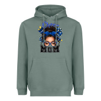 Sage cheer mom messy bun Heavyweight Hoodie - texasbilliewilder