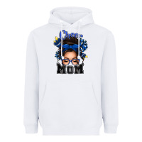 White cheer mom messy bun Heavyweight Hoodie - texasbilliewilder