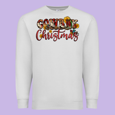 Cowboy Christmas Premium Sweatshirt Designed By Fadigitalartstudio