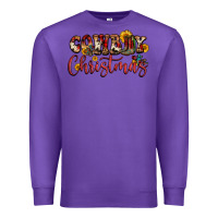 Purple cowboy christmas Premium Sweatshirt - FaDigitalArtStudio