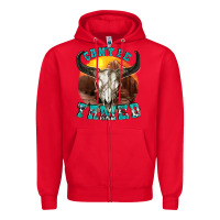 Red cant be tamed Zipper Hoodie - texasbilliewilder