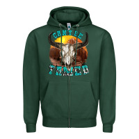 Sports Green cant be tamed Zipper Hoodie - texasbilliewilder