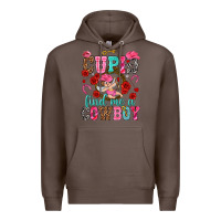 Coffee cupid find me a cowboy Premium Hoodie - NancyCooperArtShop