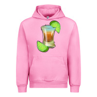 Fuchsia Pink Tequila Shot Urban Hoodie - Jasminsmagicworld