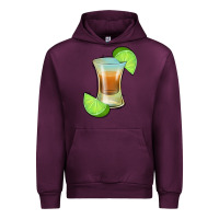 Mauve Wine Tequila Shot Urban Hoodie - Jasminsmagicworld