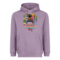 Lavender summer vibes messy bun Heavyweight Hoodie - Zillion Design Studio