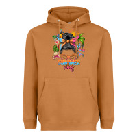 Meerkat summer vibes messy bun Heavyweight Hoodie - Zillion Design Studio