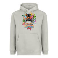 Moon Dust summer vibes messy bun Heavyweight Hoodie - Zillion Design Studio