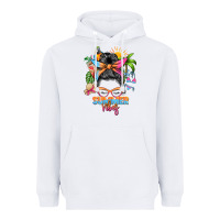 White summer vibes messy bun Heavyweight Hoodie - Zillion Design Studio