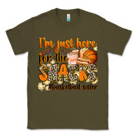 Army Green im just here for the snacks basketball sister Classic Tee - Zillion Design Studio