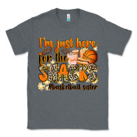Charcoal Heather im just here for the snacks basketball sister Classic Tee - Zillion Design Studio