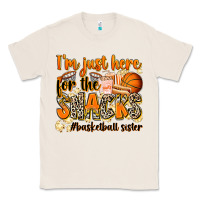 Natural im just here for the snacks basketball sister Classic Tee - Zillion Design Studio