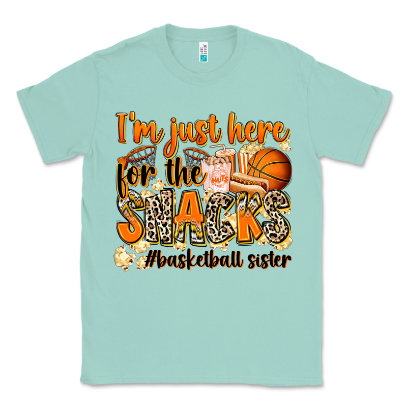 Im Just Here For The Snacks Basketball Sister Classic Tee by Zillion Design Studio | Teevron