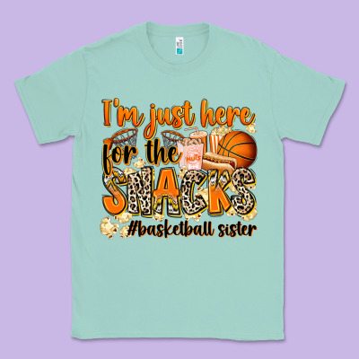 Im Just Here For The Snacks Basketball Sister Classic Tee Designed By Zillion Design Studio