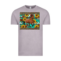 Vintage Zinc western horse sunflowers Vintage Tee - Artiststas