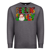 Charcoal Heather feelin' jolly Premium Sweatshirt - FaDigitalArtStudio