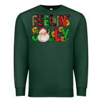 Sports Green feelin' jolly Premium Sweatshirt - FaDigitalArtStudio