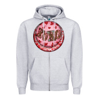 Heather Grey Western valentine's day xoxo round earrings Zipper Hoodie - RanaPortraitStore