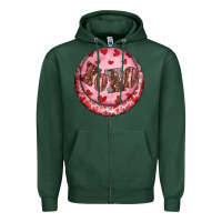 Sports Green Western valentine's day xoxo round earrings Zipper Hoodie - RanaPortraitStore