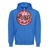 True Royal Western valentine's day xoxo round earrings Zipper Hoodie - RanaPortraitStore