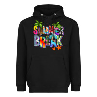 Black summer break Heavyweight Hoodie - Zillion Design Studio