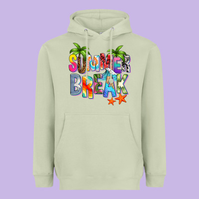 Summer Break Heavyweight Hoodie Designed By Zillion Design Studio
