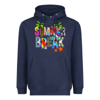Navy summer break Heavyweight Hoodie - Zillion Design Studio