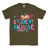 Army Green student nurse Classic Tee - Zillion Design Studio