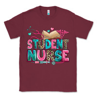 Burgundy student nurse Classic Tee - Zillion Design Studio