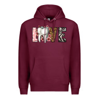Burgundy love dentist life Premium Hoodie - Jasminsmagicworld