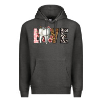 Charcoal Heather love dentist life Premium Hoodie - Jasminsmagicworld